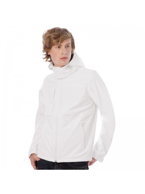 Plain Hooded softshell /men B&C